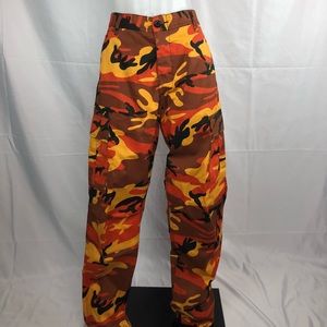 Orange camo pants